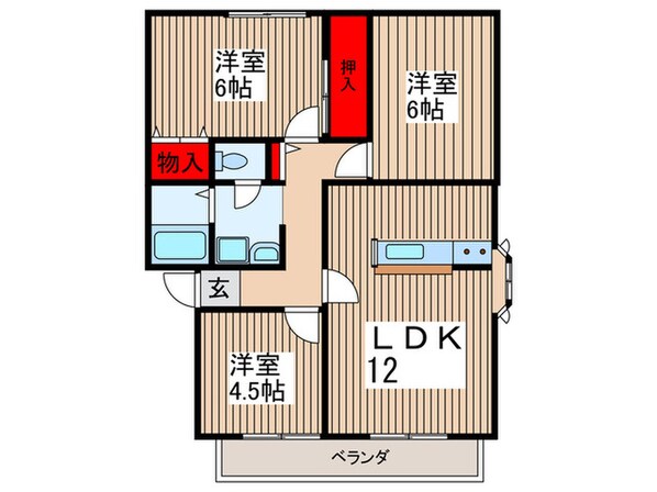 プラネットところざわの物件間取画像